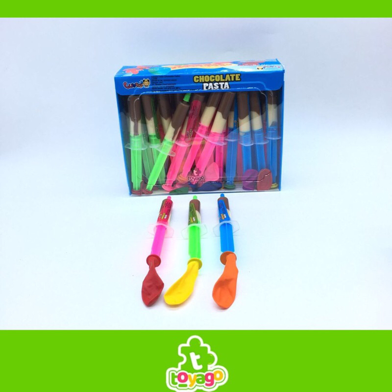 

RB Coklat Pasta Suntikan Balon isi 30 Pcs Grosir murah (chocolate pasta toyago toys)