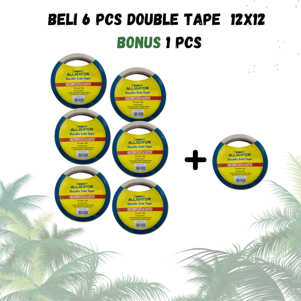

BELI 6 BONUS 1 / Double Tape 12mmx12Yards