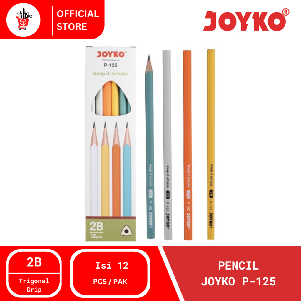 

Pencil | Pensil Joyko P-125 2B (12pcs)