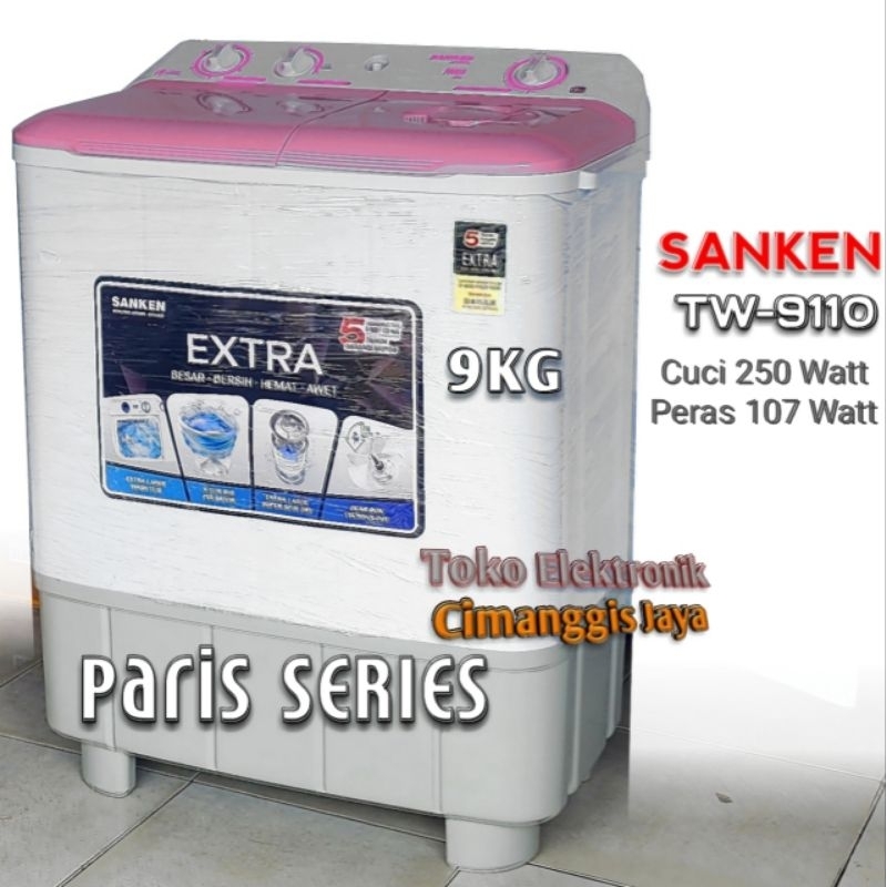 mesin cuci 2 tabung Sanken 8 kg 9 kg