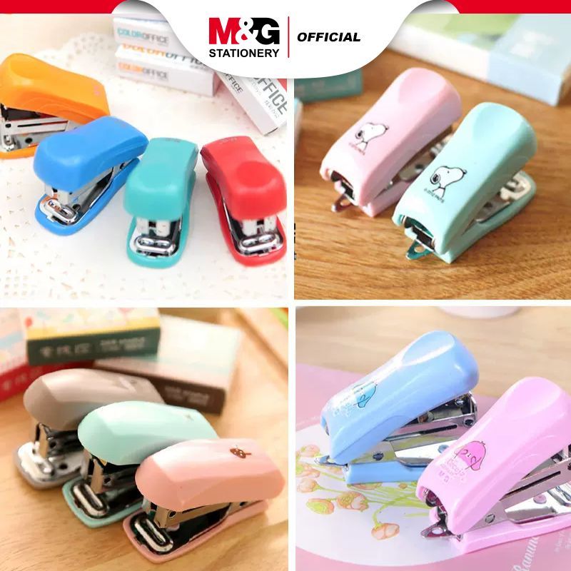 

M&G Stapler Set Mini Set 5 Warna included Isi staples 500pcs