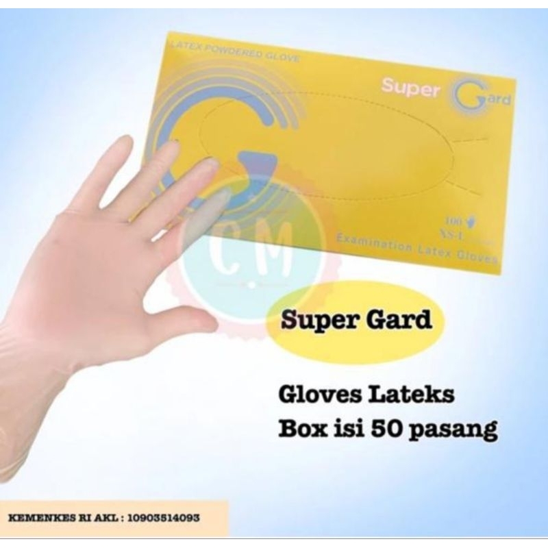 Sarung Tangan Latex SuperGard