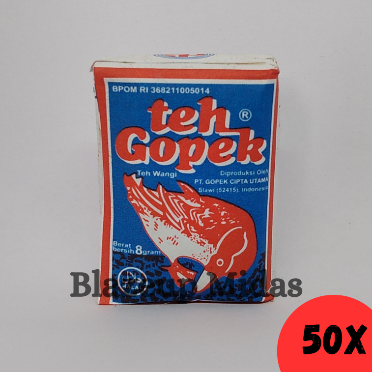 

Teh Gopek Biru 50 pcs X 8 gram