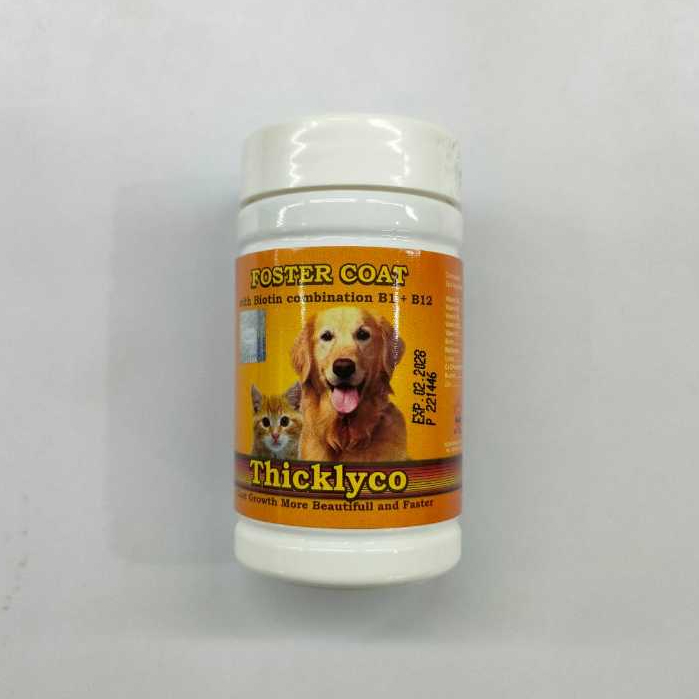 Vitamin Bulu Anjing dan Kucing Foster Coat (Raid All) With Biotin, B1+B12