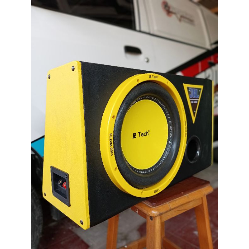 SUBWOOFER JB TECH JT 1200 DOUBLE COIL PASIF PLUS BOX LOGO JBL