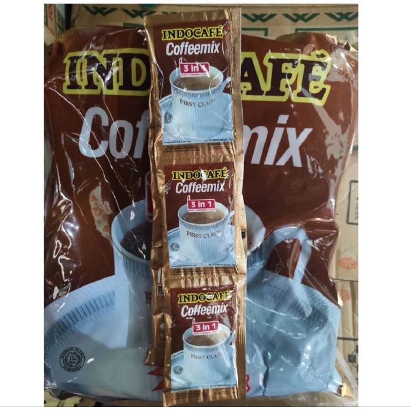 

Kopi Indocafe Coffemix 3 in 1 1 Renceng isi 10