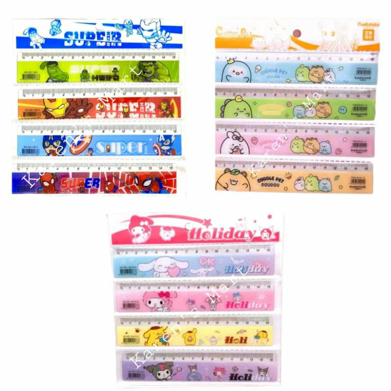 

(Bisa COD) Penggaris Karakter Uk 15cm