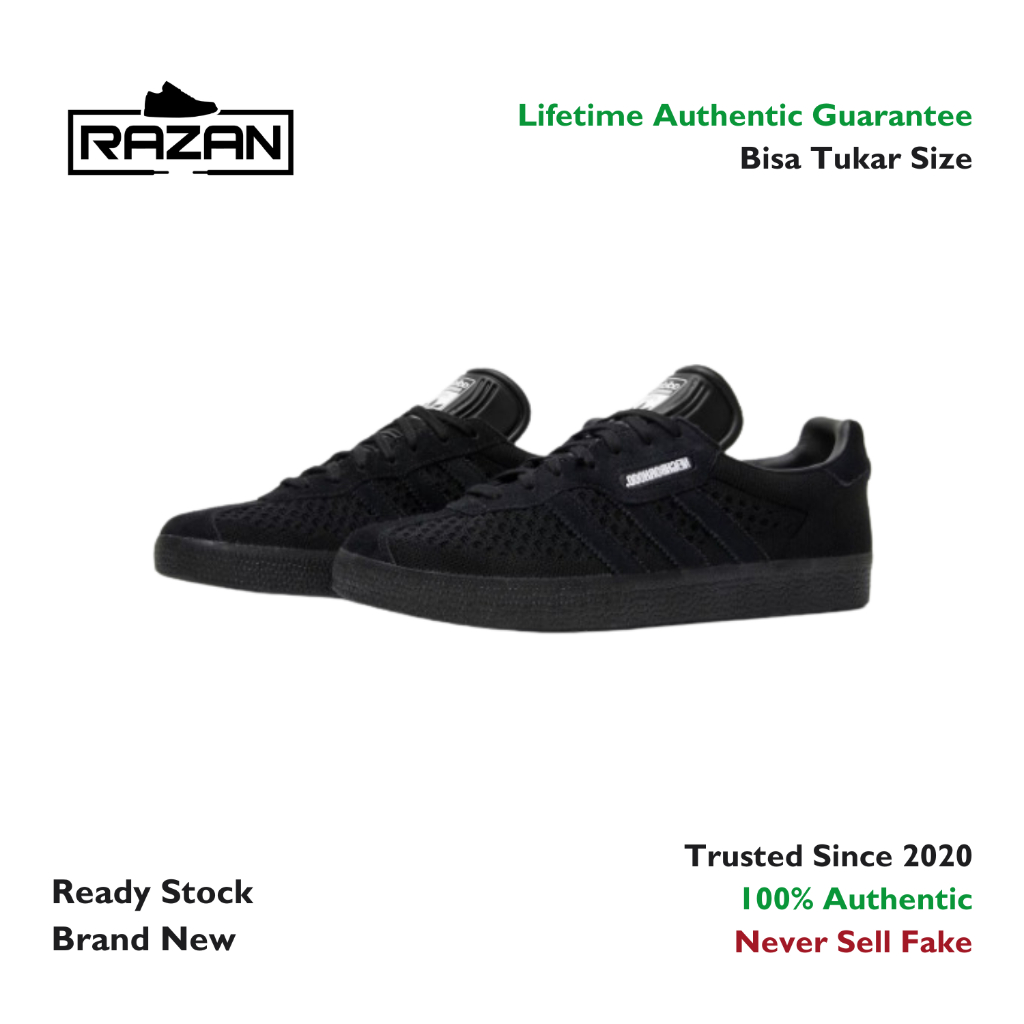 Adidas Gazelle Super Neighborhood Triple Black 100% Authentic Original