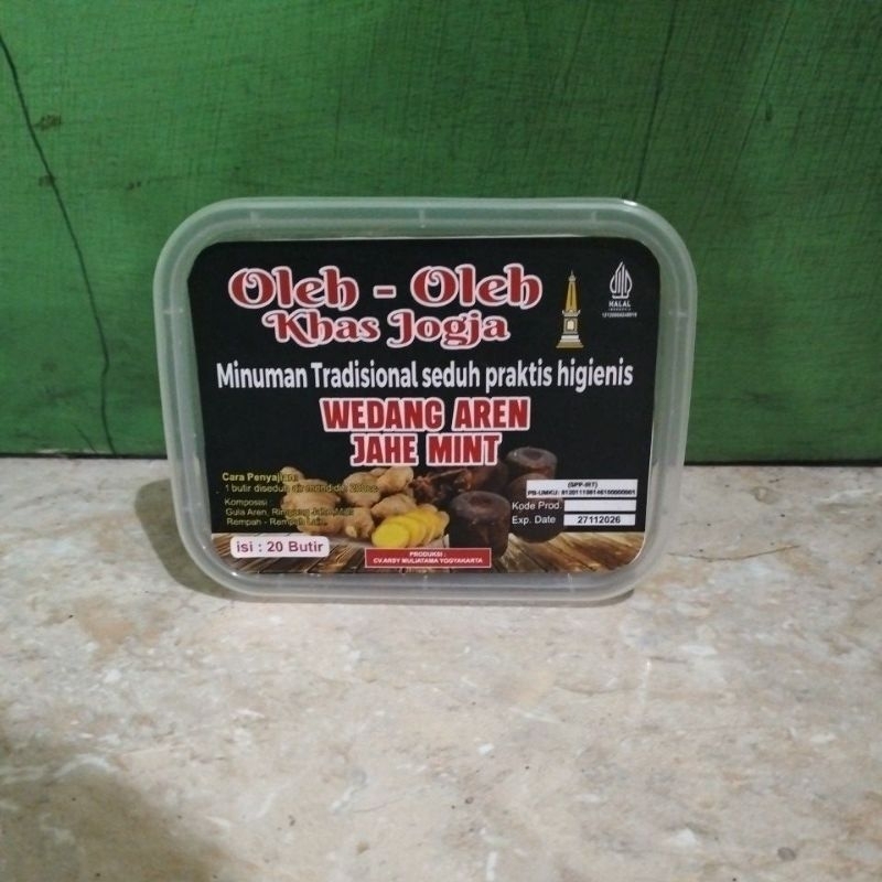 

wedang aren jahe mint / minuman tradisional seduh praktis higienis