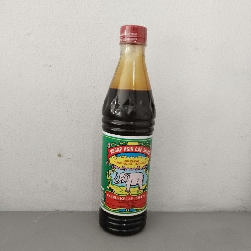 

Kecap asin Bangka cap Siong/Gajah botol besar 620ml