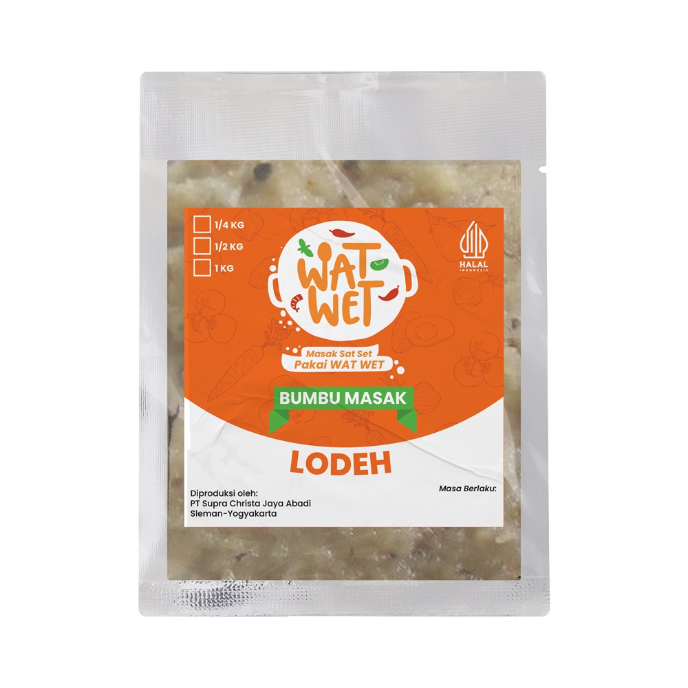 

Bumbu WatWet - Lodeh 250 gr, 500 gr, 1000 gr
