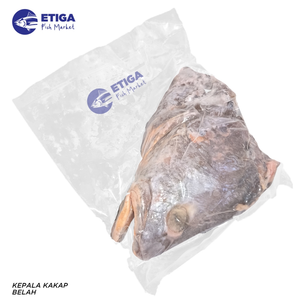 

Frozen Premium Kepala Kakap Putih Belah Tanpa Glazing - Ikan Laut Segar