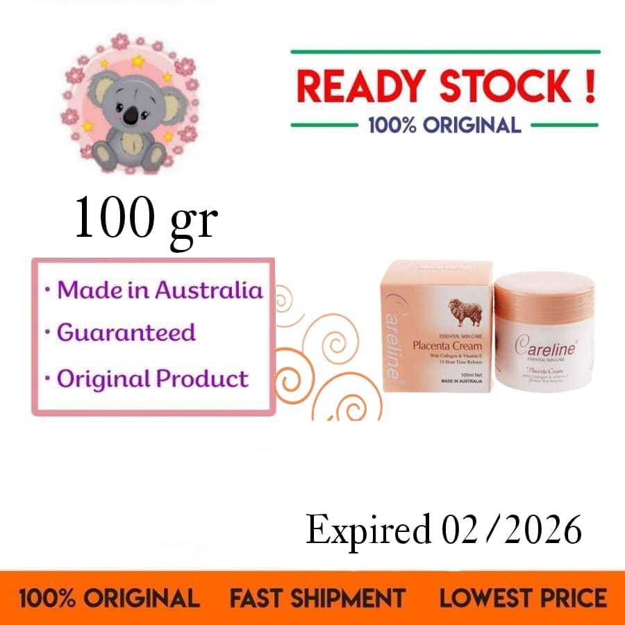 Careline Placenta Cream with Collagen and Vitamin E Original Australia