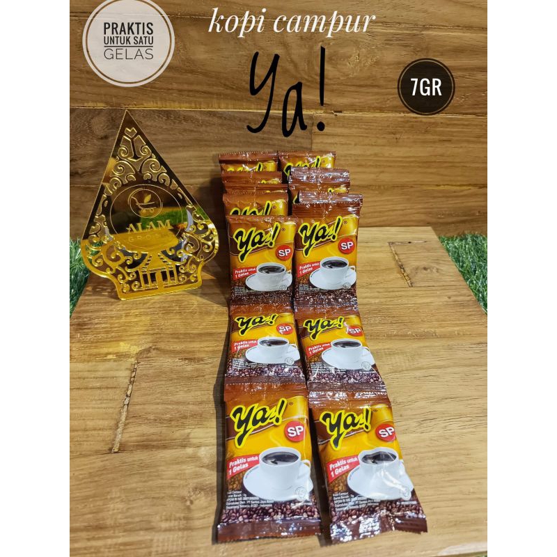 

YA! Kopi instan bubuk 7gr, 3 renteng isi 36 Sachet FREE GELAS