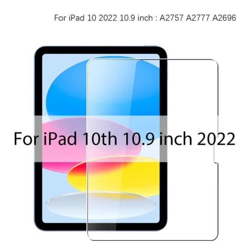 tempered premium glass ipad 7 / ipad 8 / ipad 9 / ipad 2 / ipad 3 / ipad pro 11 (2018) / ipad air 4 