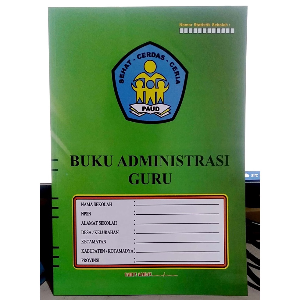 

KODE G19C Buku administrasi Guru untuk TK Paud