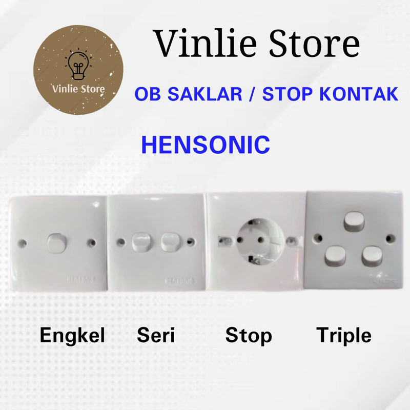 HENSONIC SAKLAR ENGKEL / SERI / STOP / TRIPLE OUTBOW / INBOW