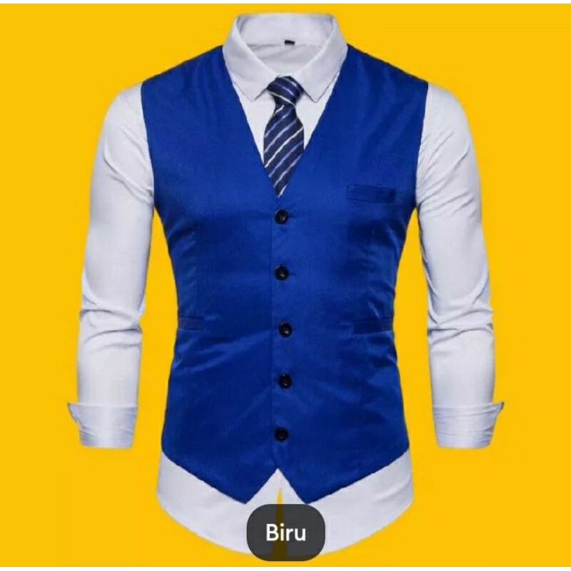 Rompi Jas Pria - Vest Formal - Rompi Setelan Dalaman Jas