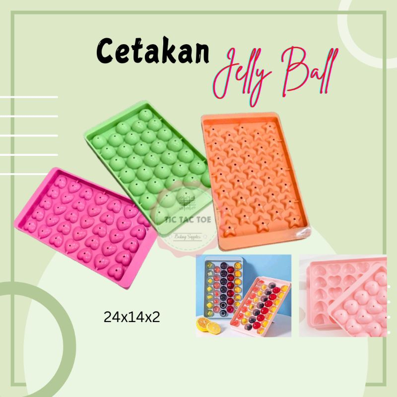 Cetakan Jelly/Cetakan Viral/Jelly Ball/Jelly Bola/Cetakan Pudding(WARNA RANDOM)