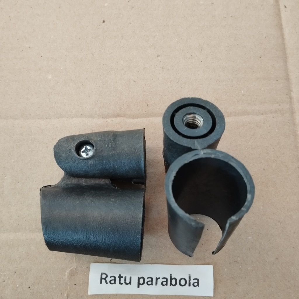 JEPIT MIC HOLDER MIC PLASTIK HITAM TEBAL KUAT DRAT KECIL