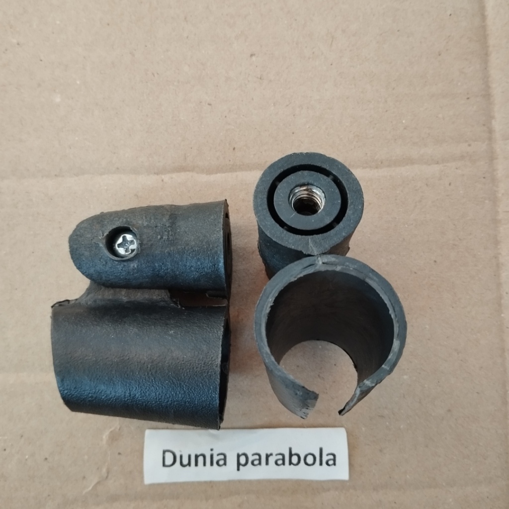 Holder mic jepit microphone plastik tebal drat kecil