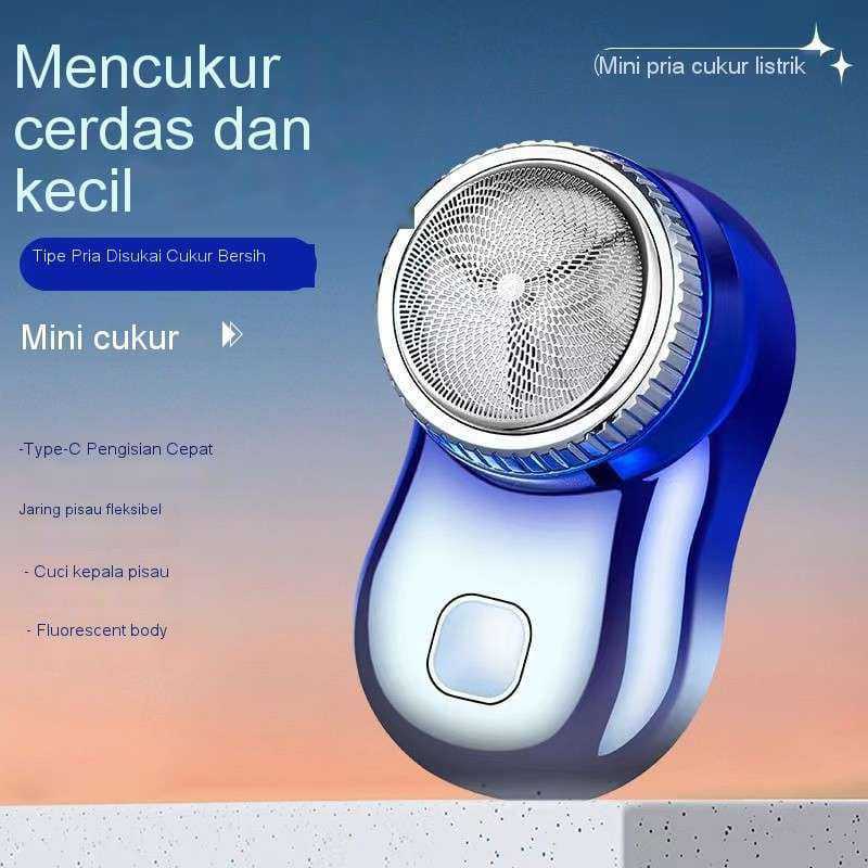 Alat cukur elektrik mini kumis jenggot alat cukur kecil portable shaver