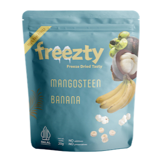 

Freezty Freeze Dried Fruits Mangosteen Banana 20gr Buah Kering sehat