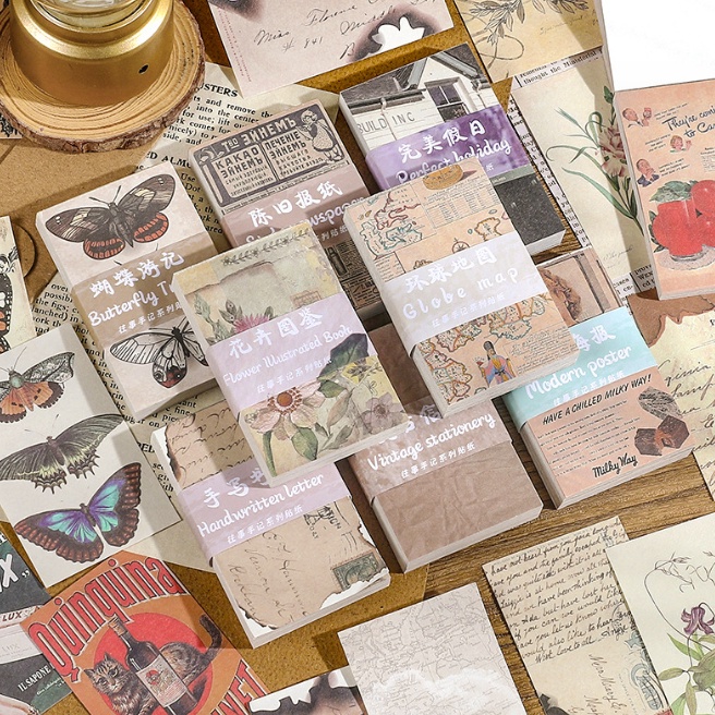 

NEW PRODUCT Old Retro Vintage Material Paper kumpulan Kertas dengan motif Old Retro Vintage