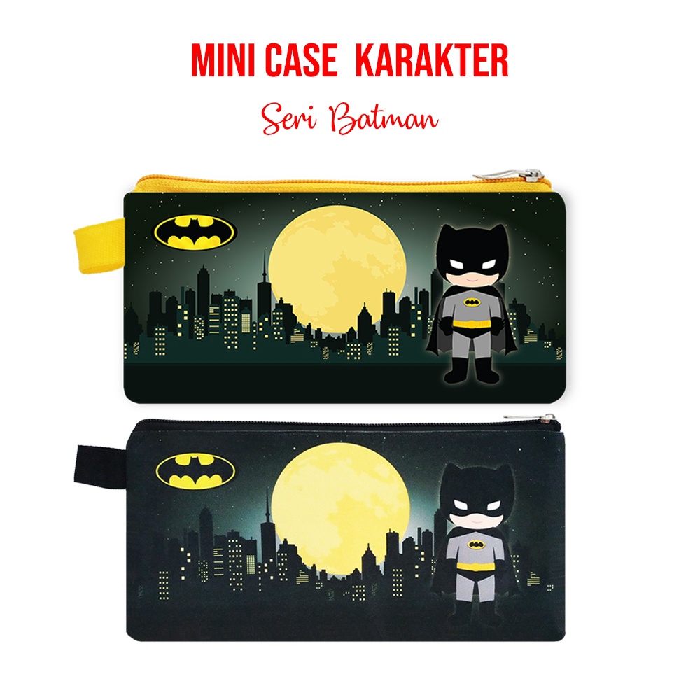 

BARANG TERUPDATE Mini Case Batman Hitam Stationary Organizer Pencil Case Tempat Pensil Travelling Organizer