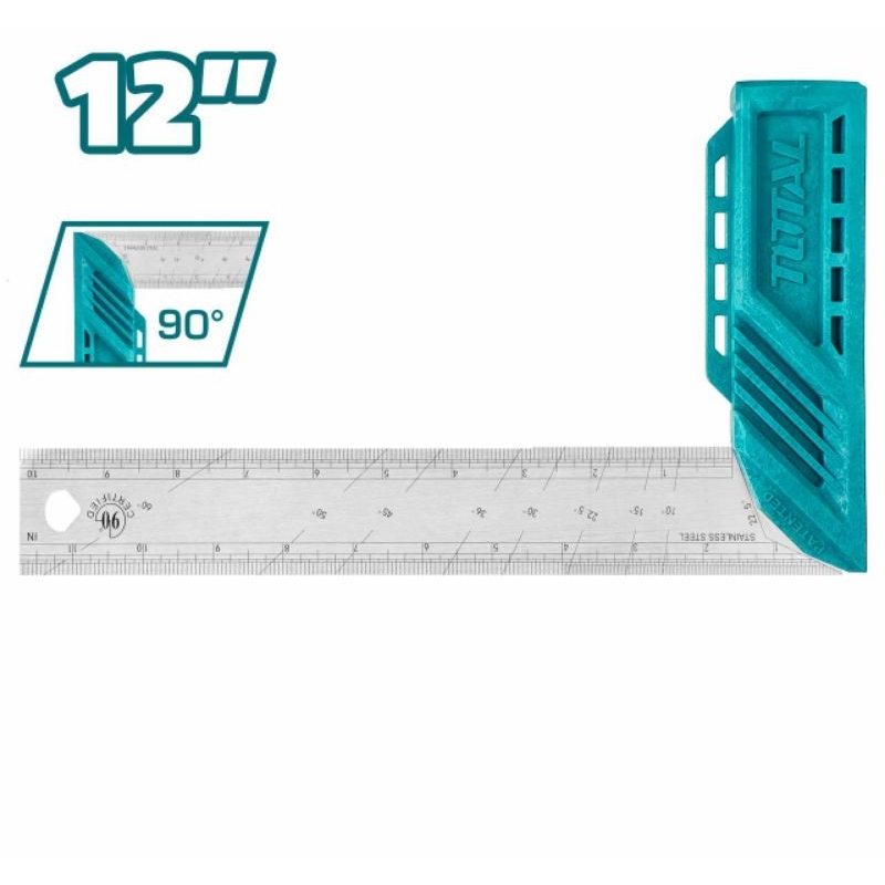 

Pengaris Sudut 90° 30cm TOTAL TMT61126