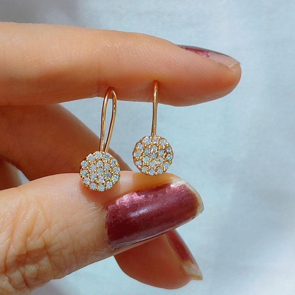 D3W Anting kait anting permata anti karat-bestjewelry