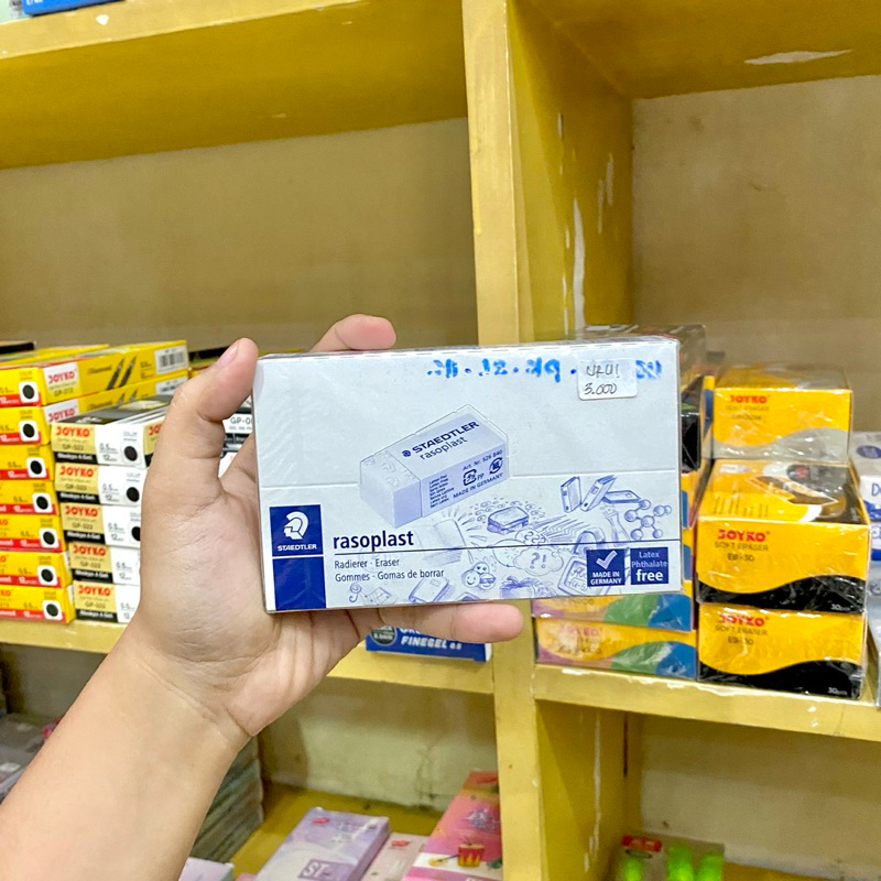 

(40 PCS) PENGHAPUS, STIP, ERASER STAEDTLER RASOPLAST 526 B40