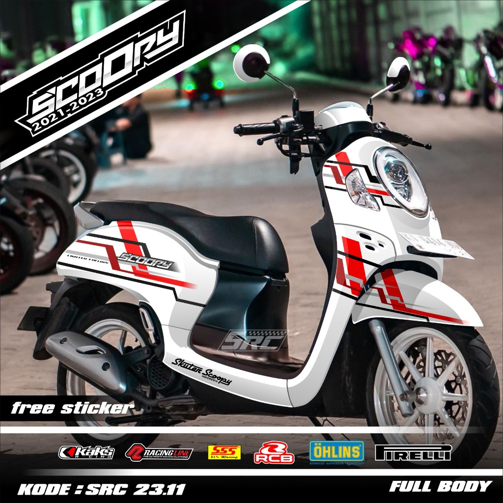 COD Sticker Decal Full Body Honda Scoopy Prestige 2020 2021 2022 20213 2024 Sticker Full Body Scoopy
