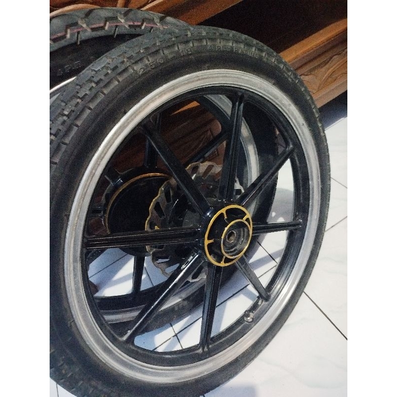 velg scorpion ring 18 palang 8 depan belakang set piringan