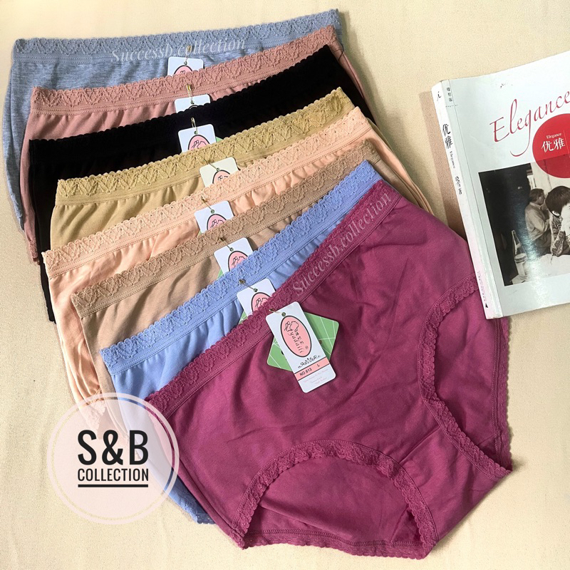 [6 pcs] Celana Dalam CD Perempuan Wanita Bahan Katun Premium Merk Yadaili 613 Original l Dalaman Wan