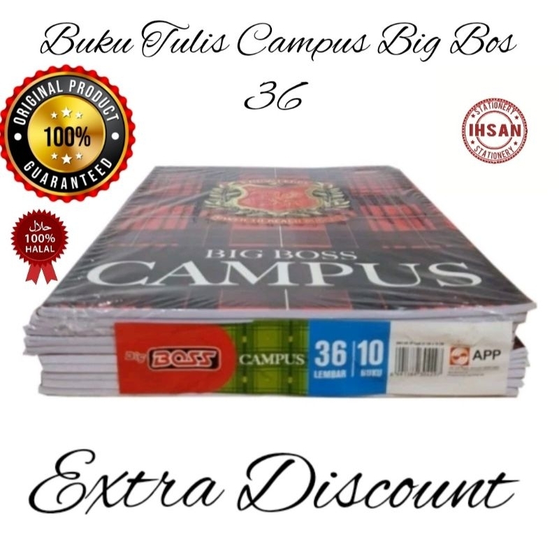 

Buku Tulis Boxy/Campus Big Boss 36 Lembar