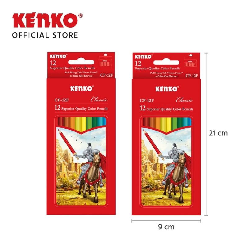 

Pensil Warna KENKO 12 Warna CP-12F | @1Set=12Warna