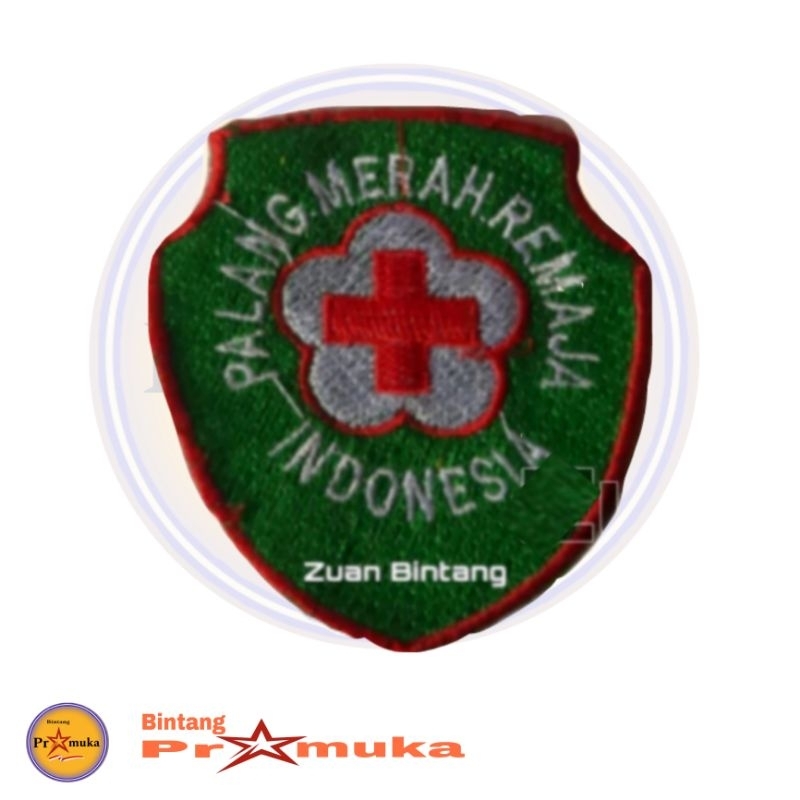 LOGO PMR HIJAU BORDIR/LOGO PMR PERISAI BORDIR
