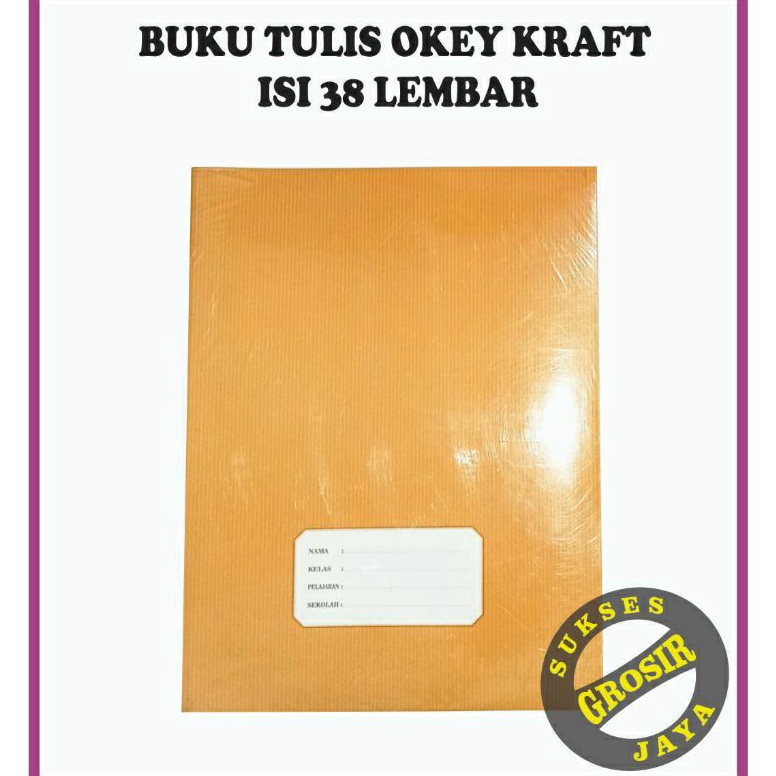 

KODE E72V PAK BUKU TULIS ISI 38 58 4 LEMBAR SAMPUL COKLAT CRAFT KRAFT OKEY COVER COKLAT CRAFT KRAFT OKEY FREE BUBBLE WRAP