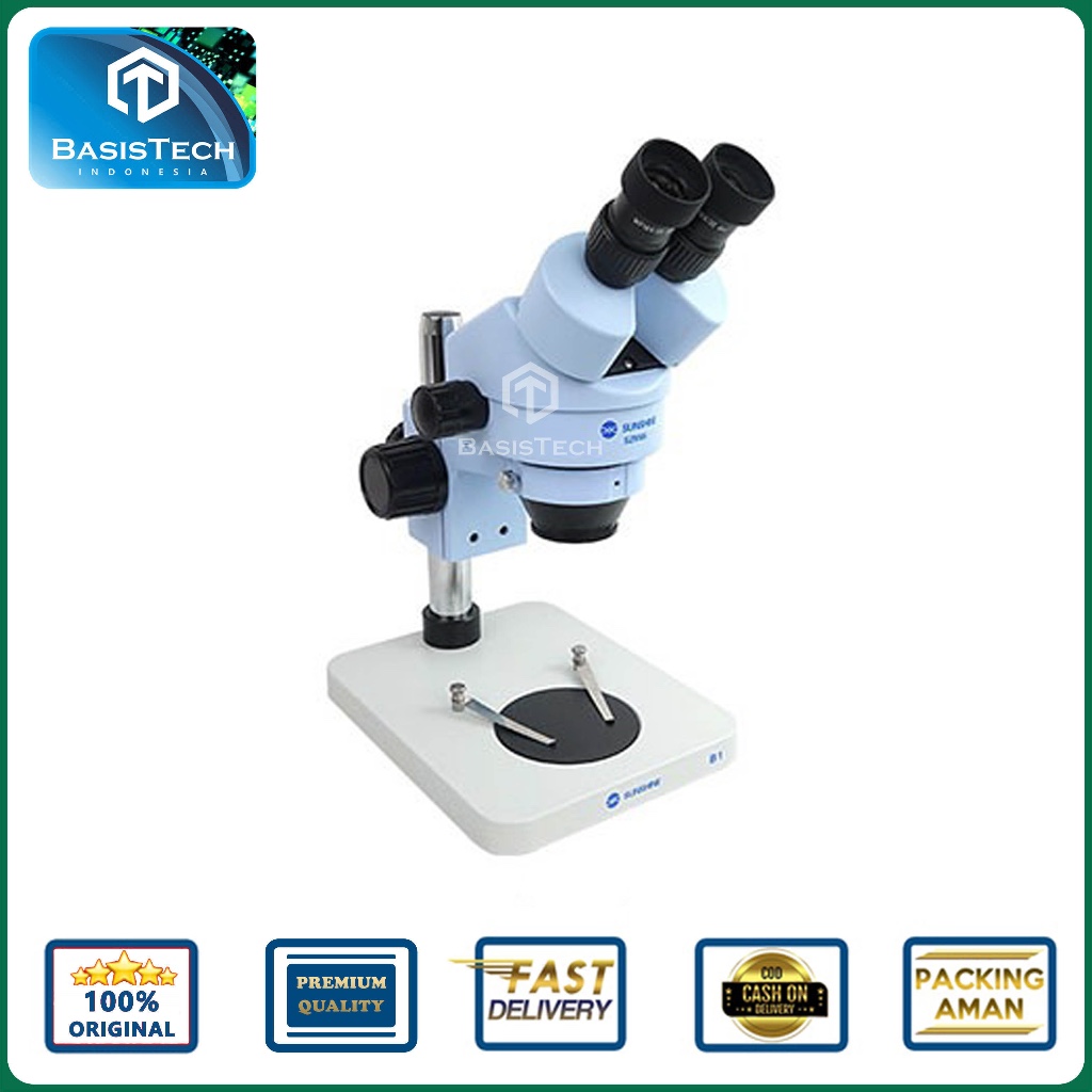 MIKROSKOP BINOCULAR HD STEREO - SUNSHINE MICROSCOPE SZM45-B1 +LED LAMP