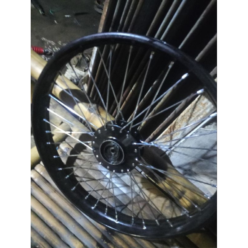 velg Depan 1pcs jari-jari ring'19 Supra fit new Supra lama Revo lama { second berkualitas}