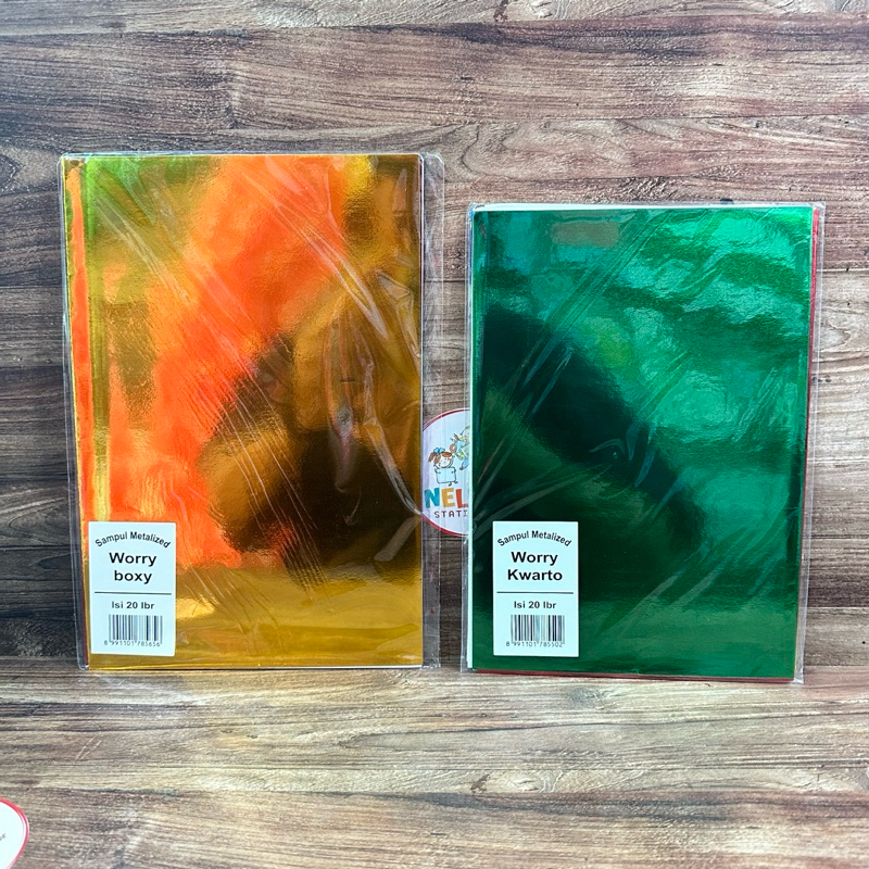 

Sampul Buku Tulis Warna Metalik Ukuran BOXY isi 20 Lembar 5 Warna