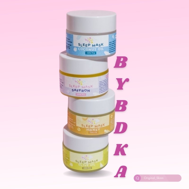 BPOM BYBDKA SLEEPING MASK BYBDKA.ID FACEMIST BYBDKA.ID SLEEPING MASK SAFFRON