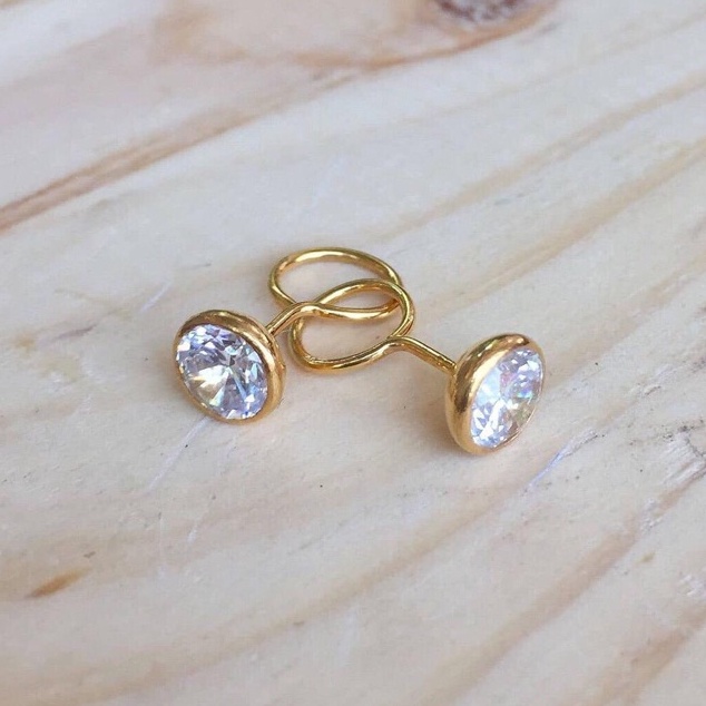 KODE H55H Anting Bayi Toge 7  75  Giwang Emas Permata Baby Earing