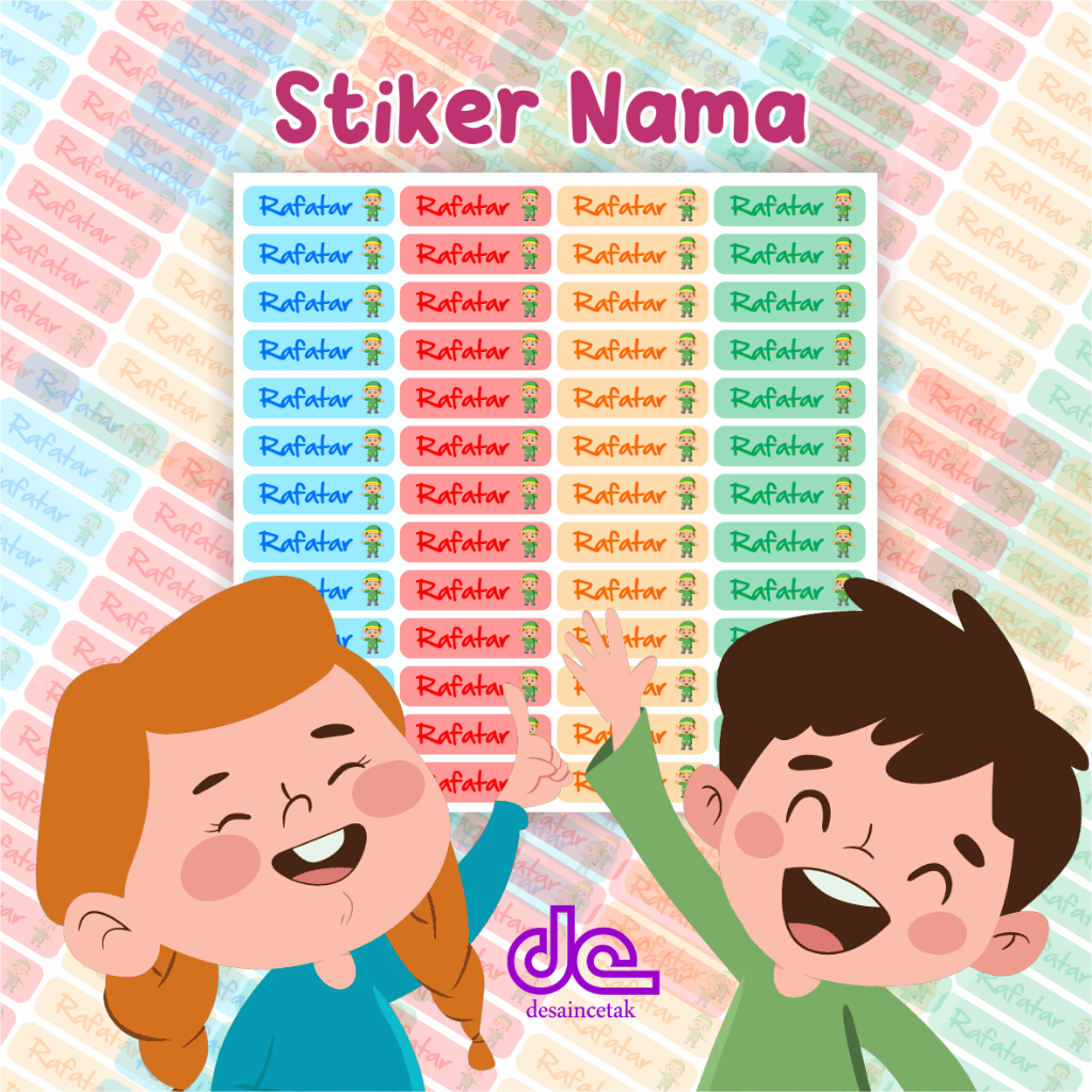 

Stiker nama anak murah