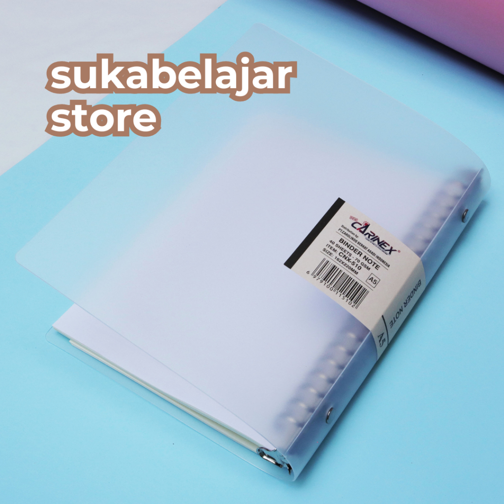 

Binder A5 Aesthetic Polos Bening Carinex Include Loose Leaf 40 Lembar