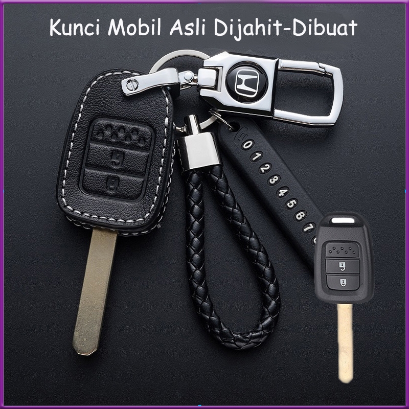 Cover Kunci Mobil HONDA- All New BRIO / BRV Gantungan Kunci Kulit