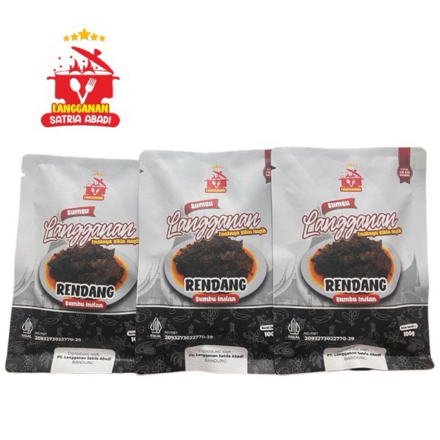 

paket Bumbu Instan Rendang Langganan untuk 1.5kg daging