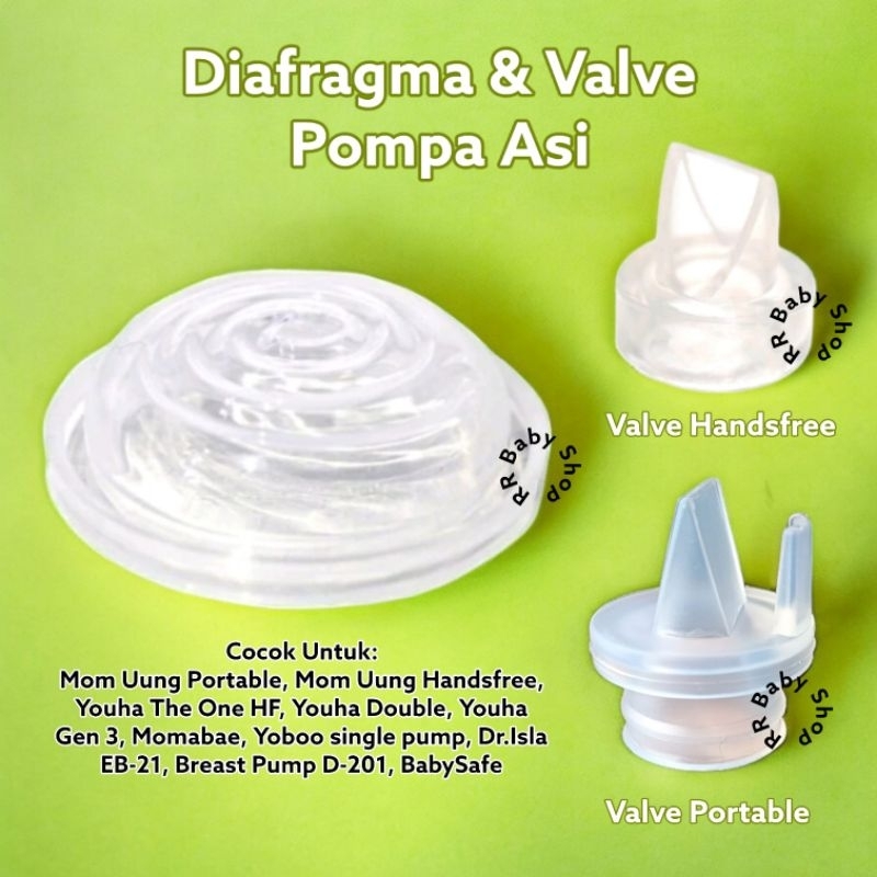 Valve Diafragma Pompa Asi Model Ulir Universal / Diafragma Pompa Asi mom uung / Sparepart Pompa asi 