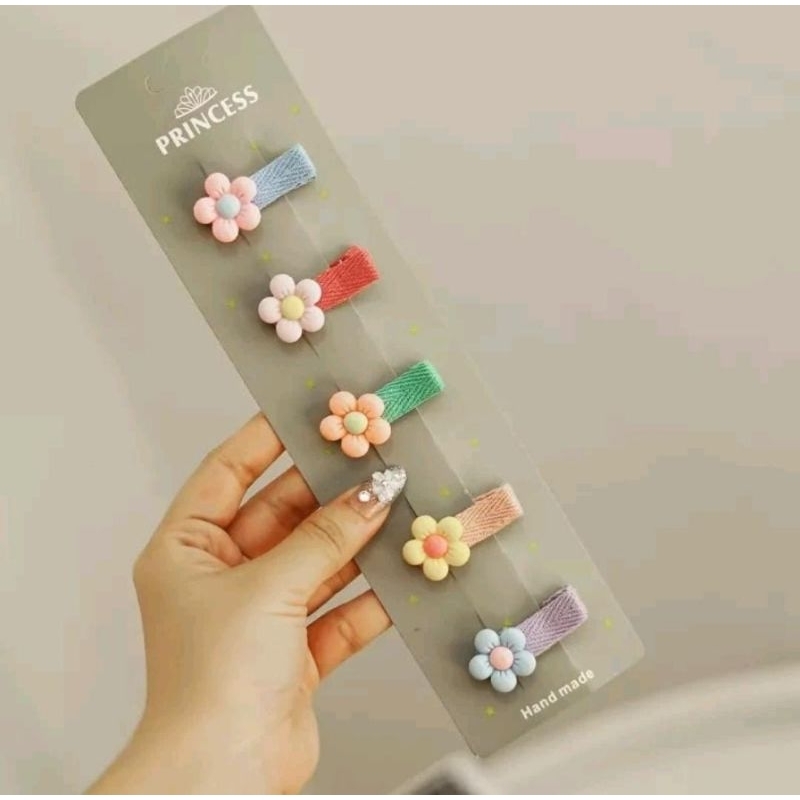 Jepit Rambut Anak Set 4-6 / Clip Rambut Anak / Jepitan Rambut Anak Premium / Jepit Lucu / Jepit Kara